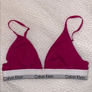 Fuchsia Calvin Klein bra